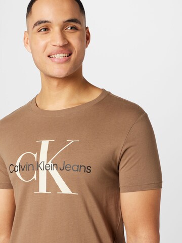 Calvin Klein Jeans T-Shirt in Beige