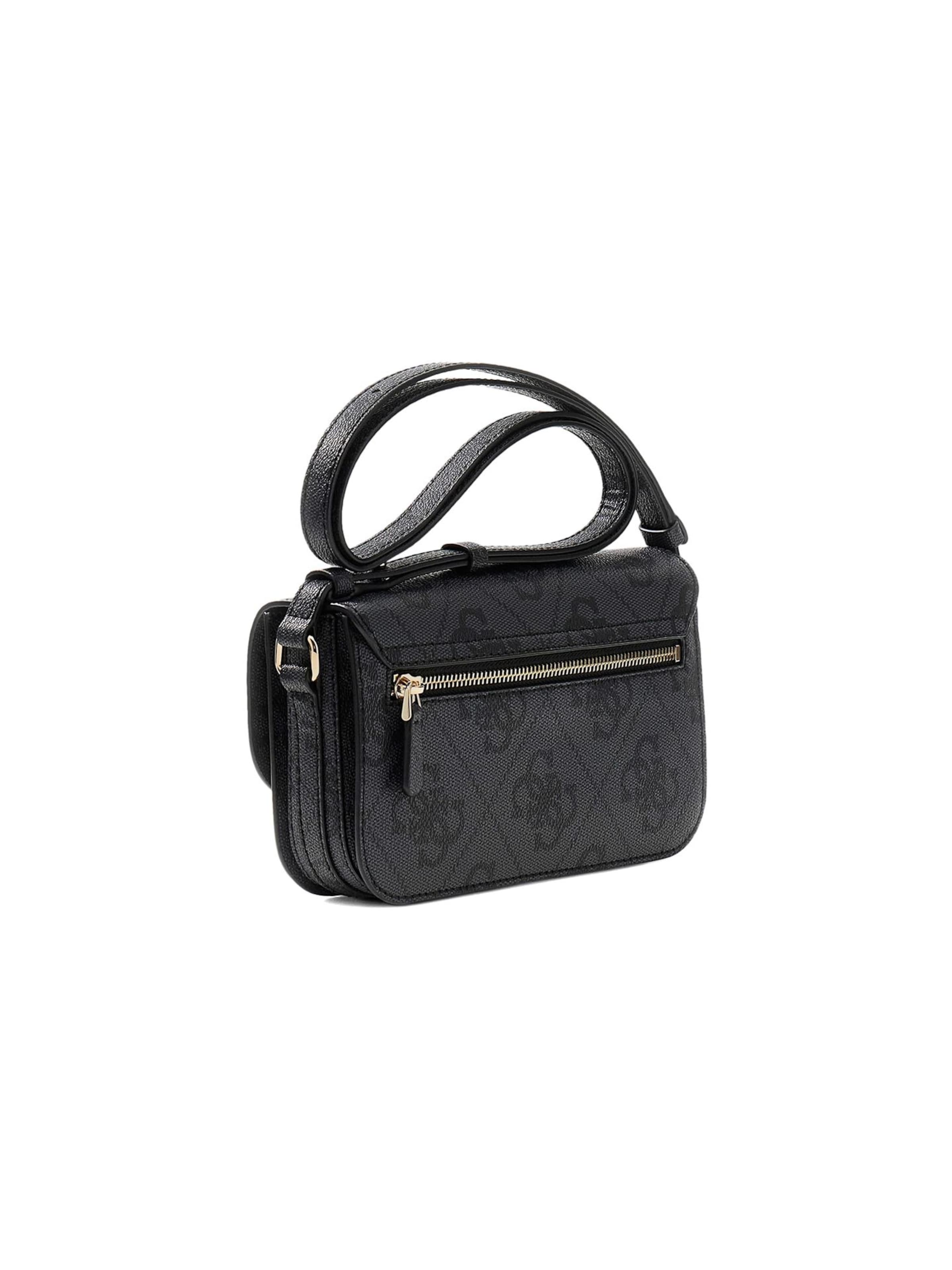 GUESS Umhängetasche 'Janie Logo Cnvrtbl Xbody Flap'‌‌‌‌‌‌‌ in Grau