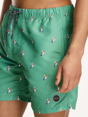 Shiwi Kratke kopalne hlače 'PELICAN' | zelena barva