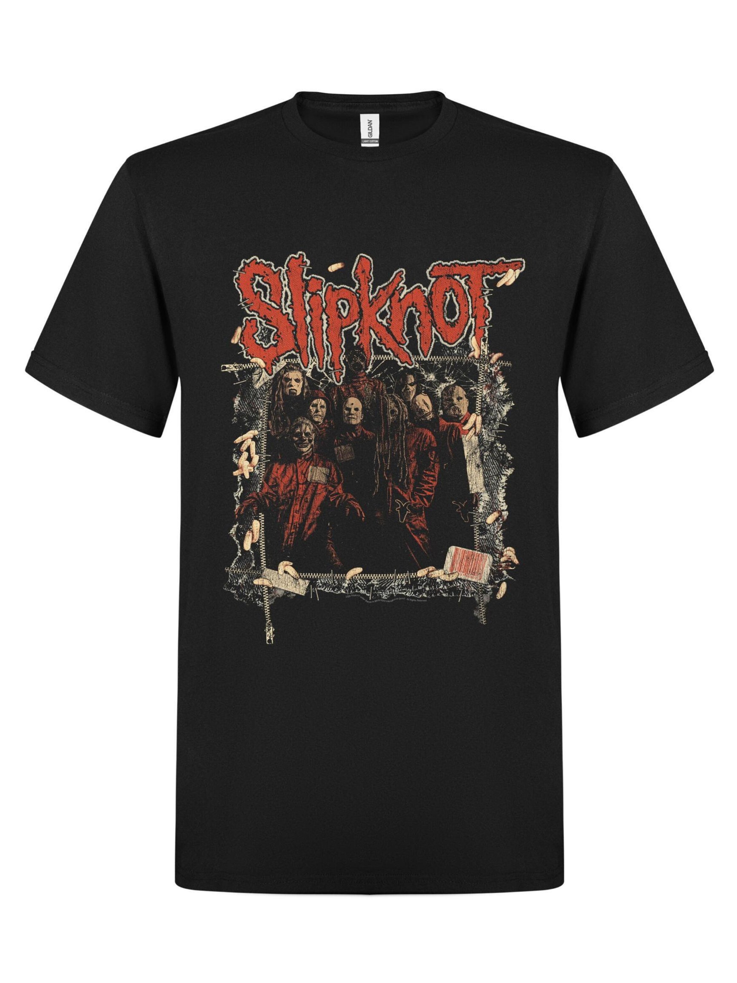 Maglietta 'Group' di SLIPKNOT in nero: frontale