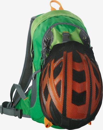 FISCHER Fahrräder Backpack in Green: front