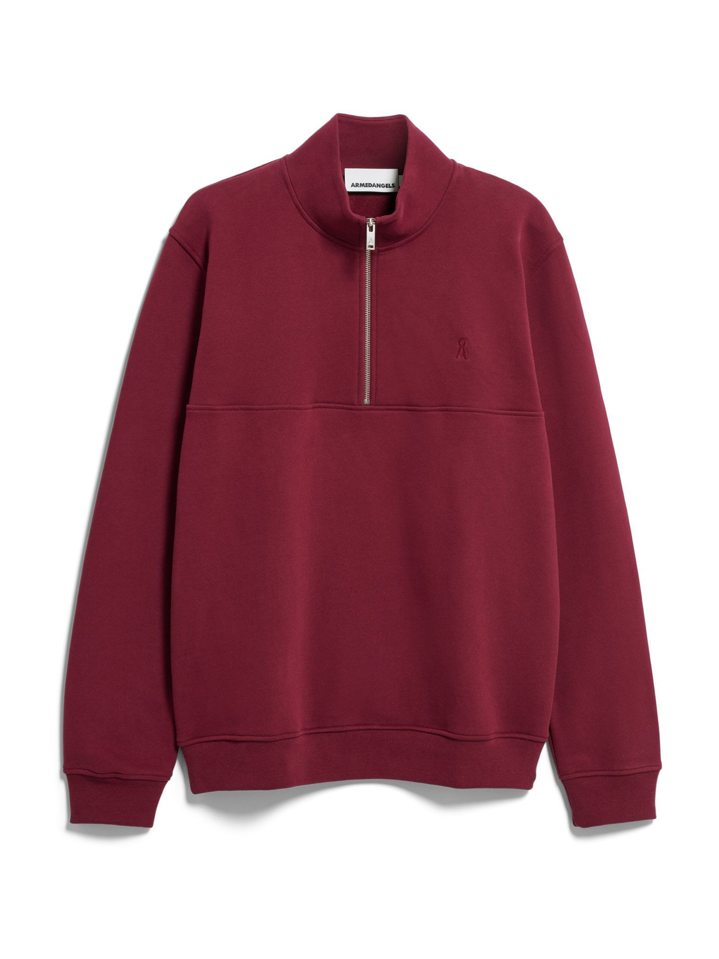 ARMEDANGELS Sweatshirt 'WAARLO' in Red: front