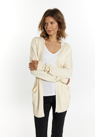 usha BLACK LABEL Strickjacke 'Nowles' in Beige: predná strana