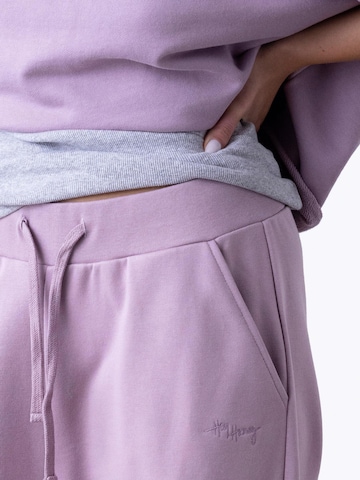 Hey Honey Regular Sportbroek 'Cuff Sweat Pants' in Lila