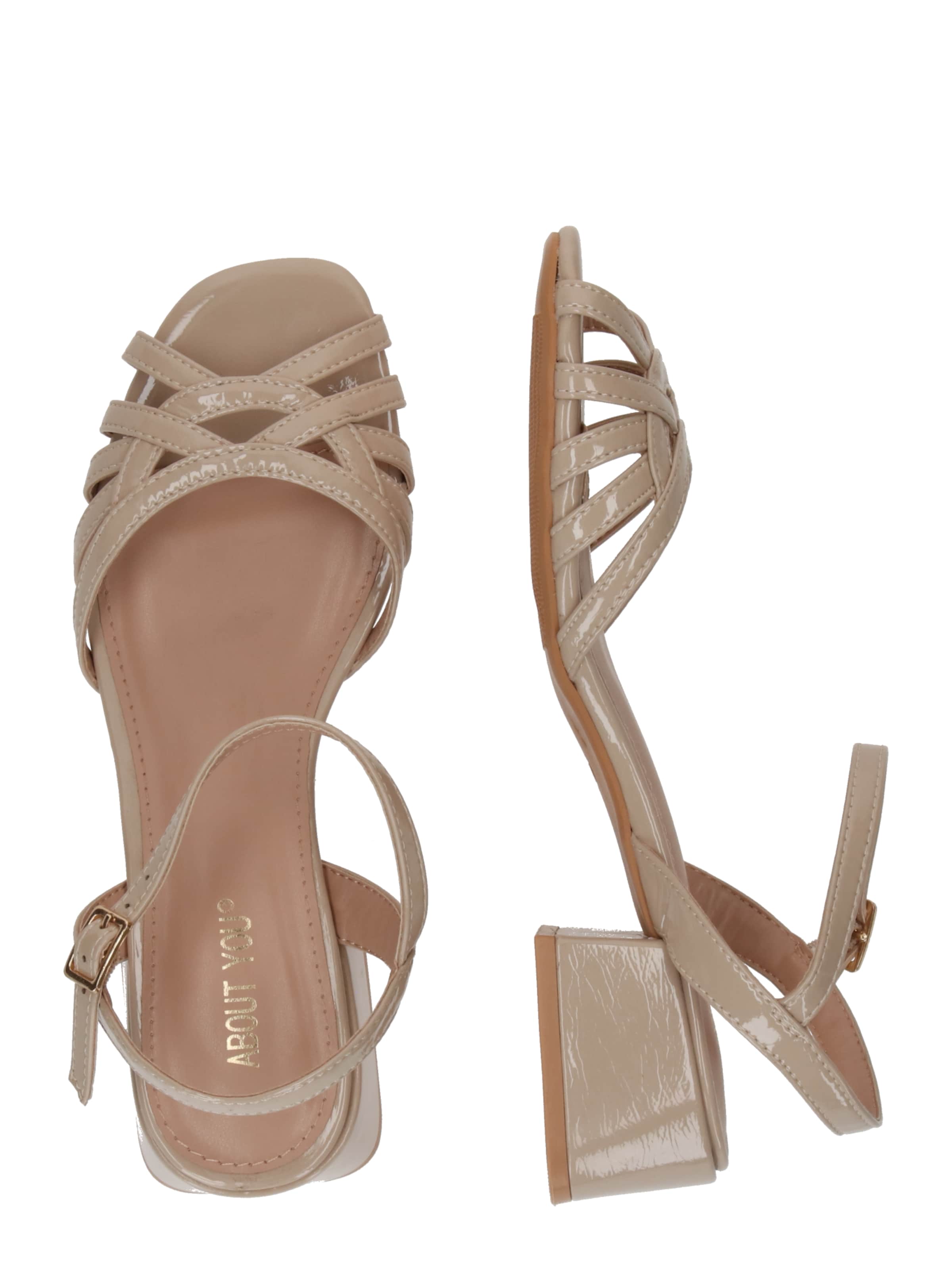 ABOUT YOU Босоножки с ремешком 'Milana' в Бежевый