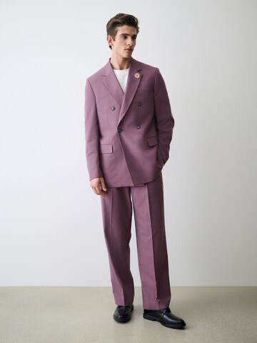 Next Loose fit Pleat-front trousers in Purple