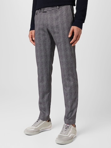 Regular Pantalon chino bugatti en gris : devant