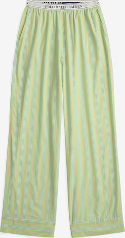 Pantalon de pyjama ' Shirting Stripes ' Polo Ralph Lauren en vert : devant