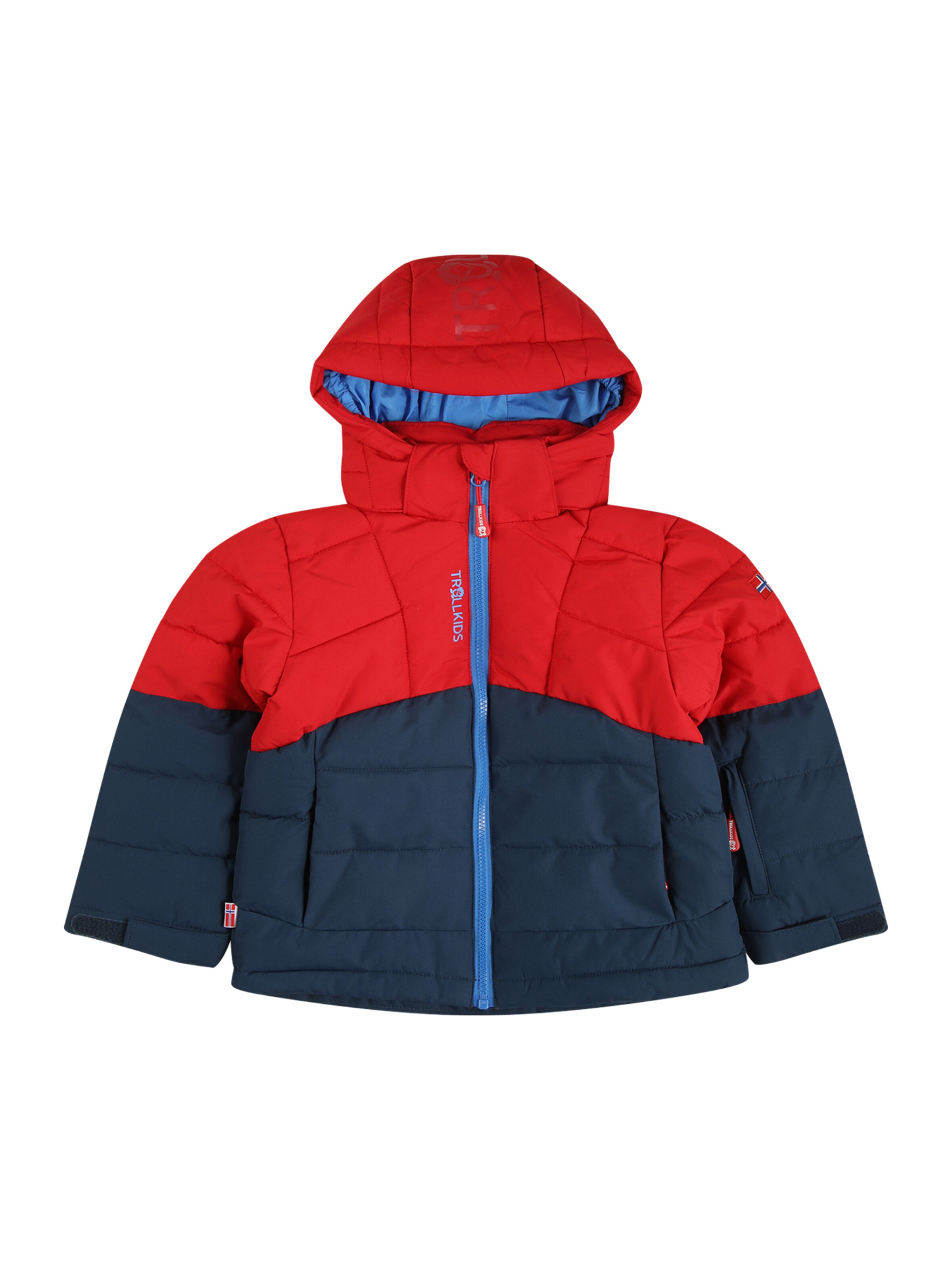 TROLLKIDS Outdoorová bunda – modrá: přední strana
