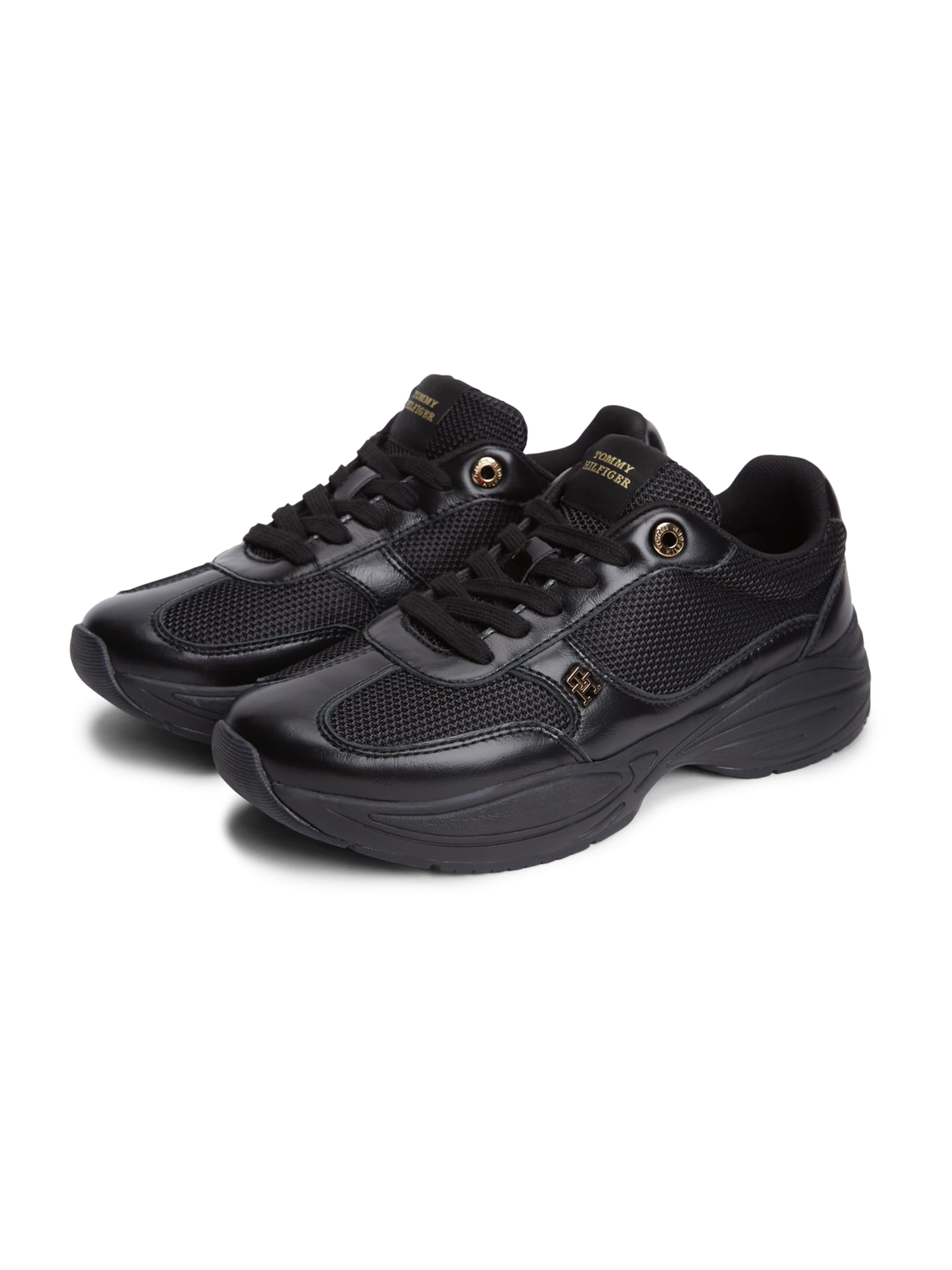 TOMMY HILFIGER Rövid szárú sportcipők - fekete