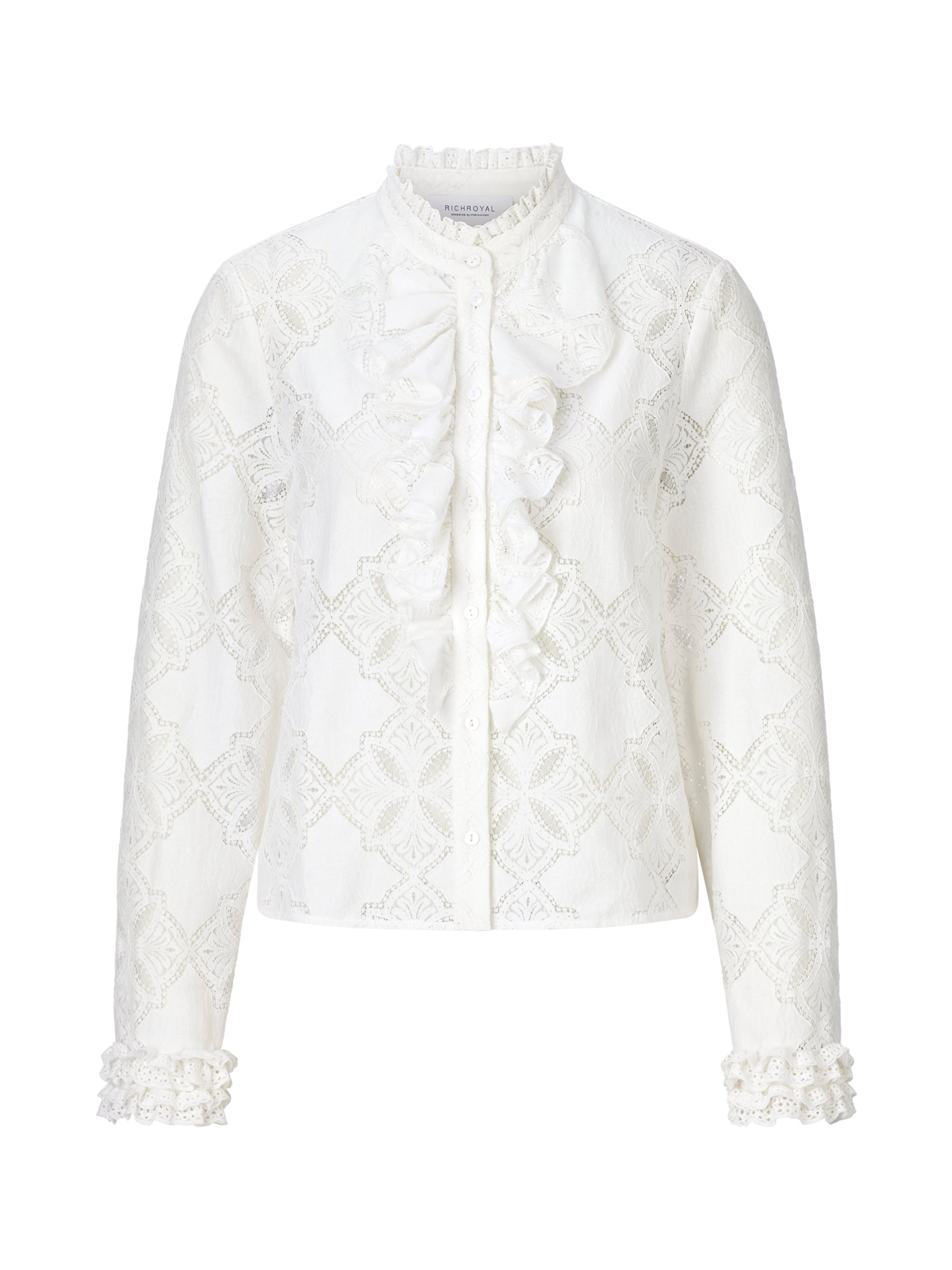 Rich & Royal Bluse in Weiß: Vorderseite