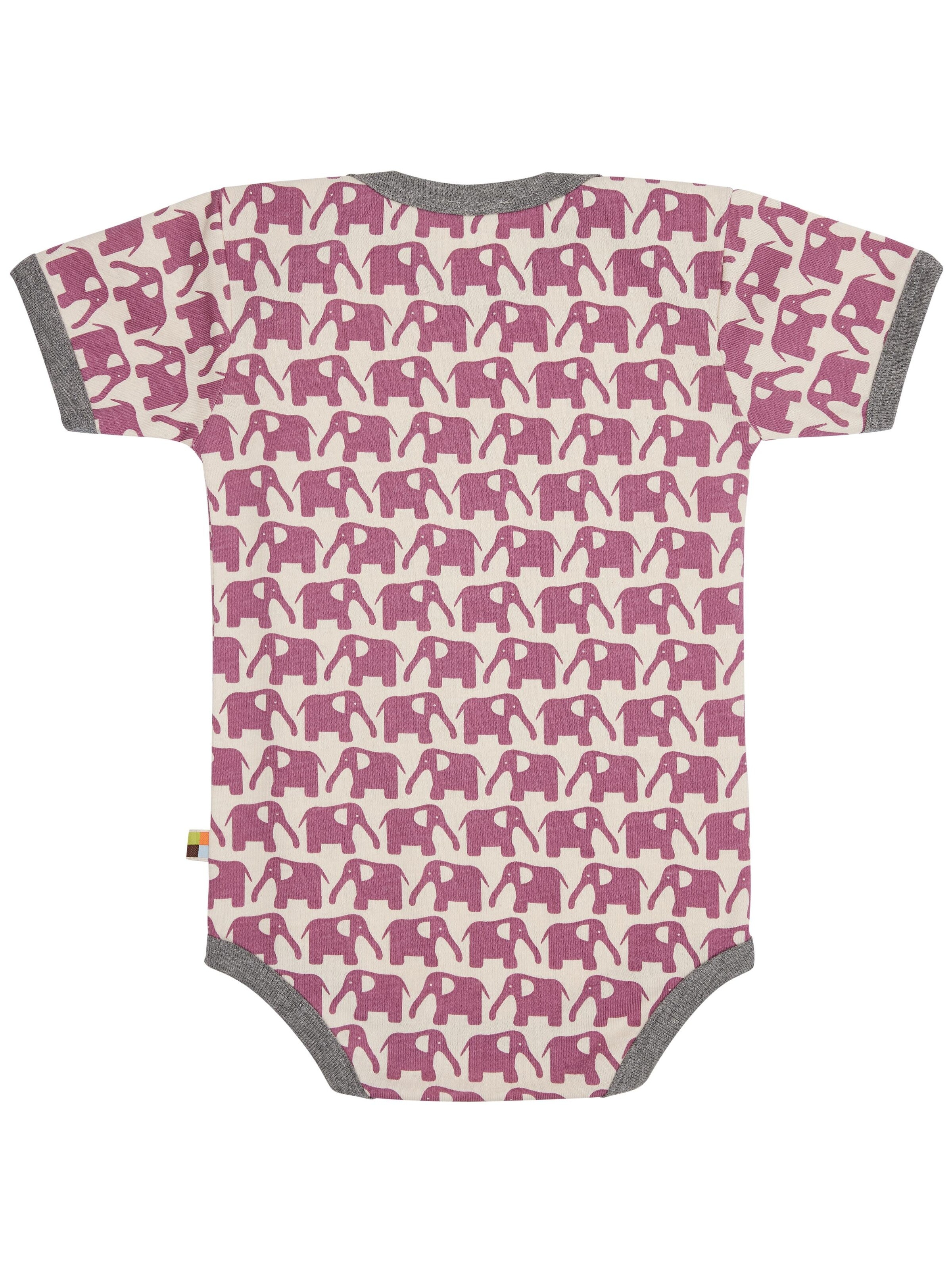 loud + proud Romper/Bodysuit 'Elefanten' in Purple