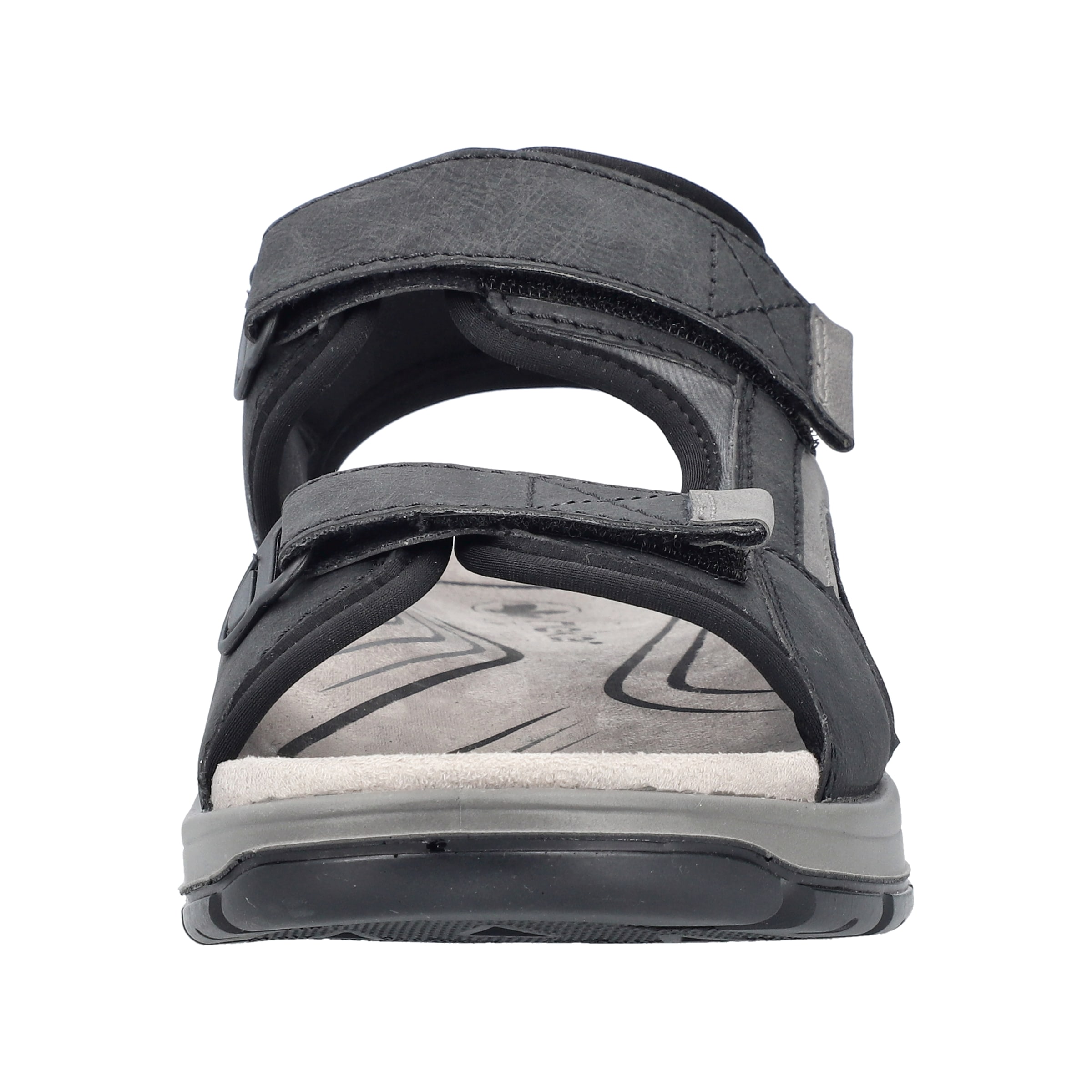 Rieker Hiking Sandals '26952' in Black