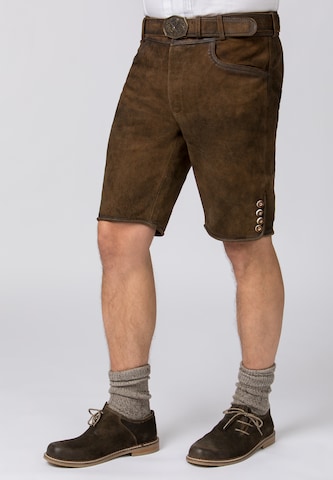STOCKERPOINT Regular Trachten-housut 'Fred' värissä ruskea: edessä