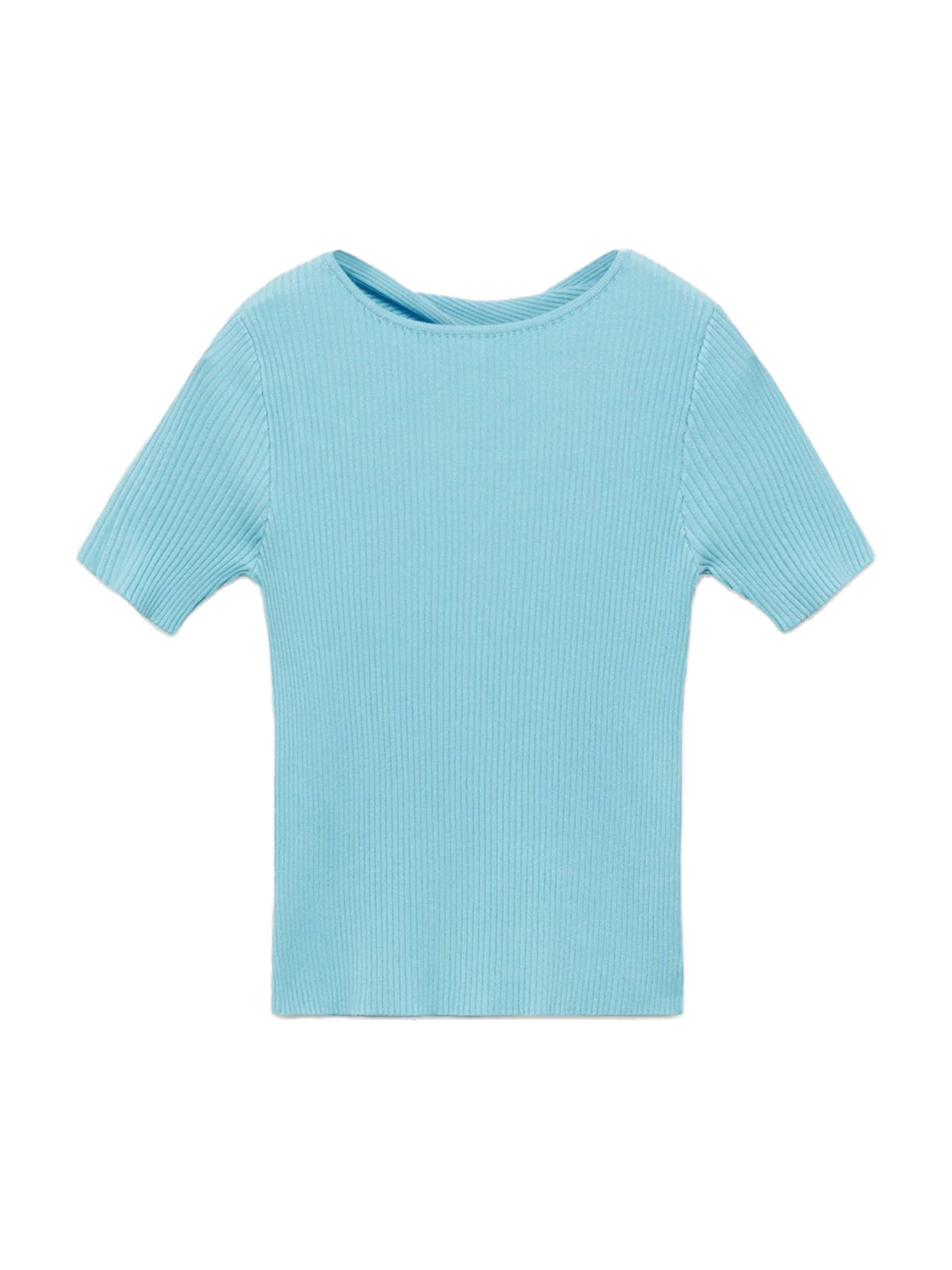 MANGO Pullover 'NENUFAR' i grøn: forside