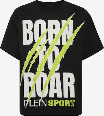 Plein Sport - Camiseta 'Scratch' en negro: frente