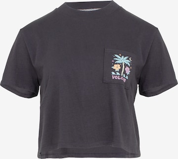 T-shirt 'POCKET DIAL' Volcom en gris : devant