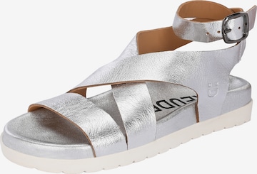FREUDE Strap Sandals 'ALESSIA' in Silver: front