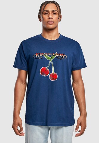 Merchcode T-Shirt 'Kings Of Leon - Cherries' in Blau: Vorderseite