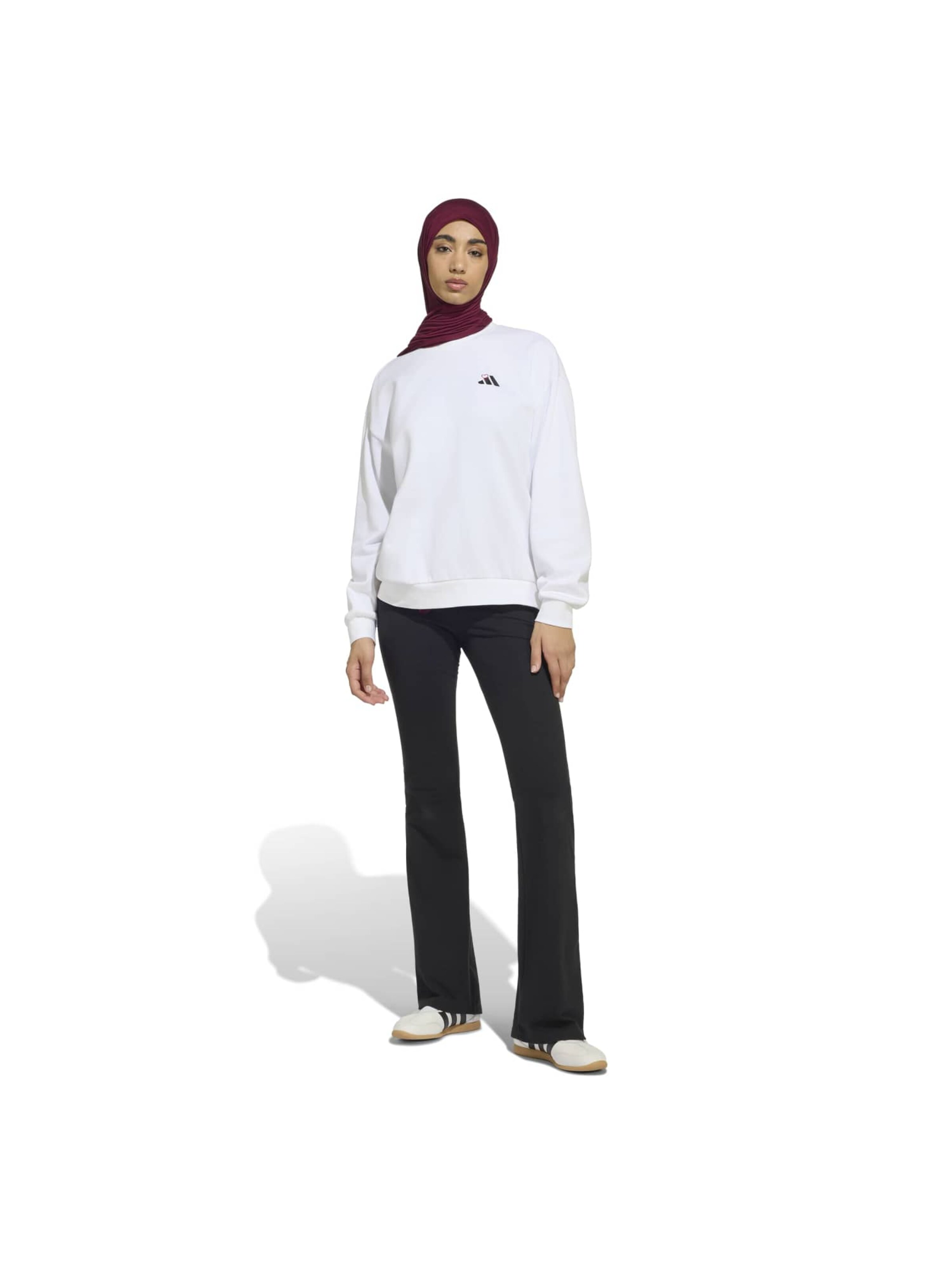 ADIDAS SPORTSWEAR Αθλητική μπλούζα φούτερ σε λευκό