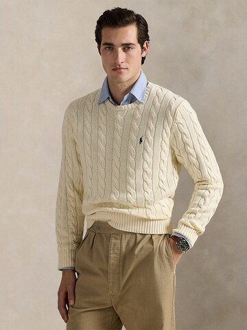 Polo Ralph Lauren Regular fit Trui 'DRIVER' in Beige: voorkant