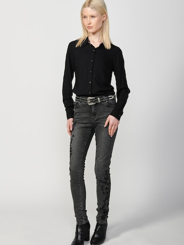KOROSHI Blouse in Zwart