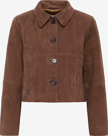 My Essential Wardrobe Välikausitakki 'PetraMW' värissä ruskea: etupuoli