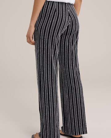 WE Fashion Bootcut Παντελόνι σε μαύρο