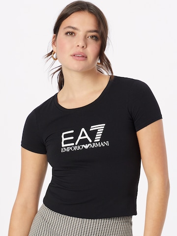 EA7 Emporio Armani Shirt in Zwart: voorkant