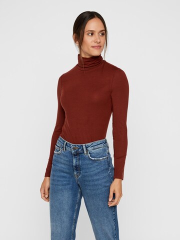 T-shirt 'Ava Lulu' VERO MODA en marron : devant