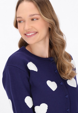MYMO Knit cardigan in Blue