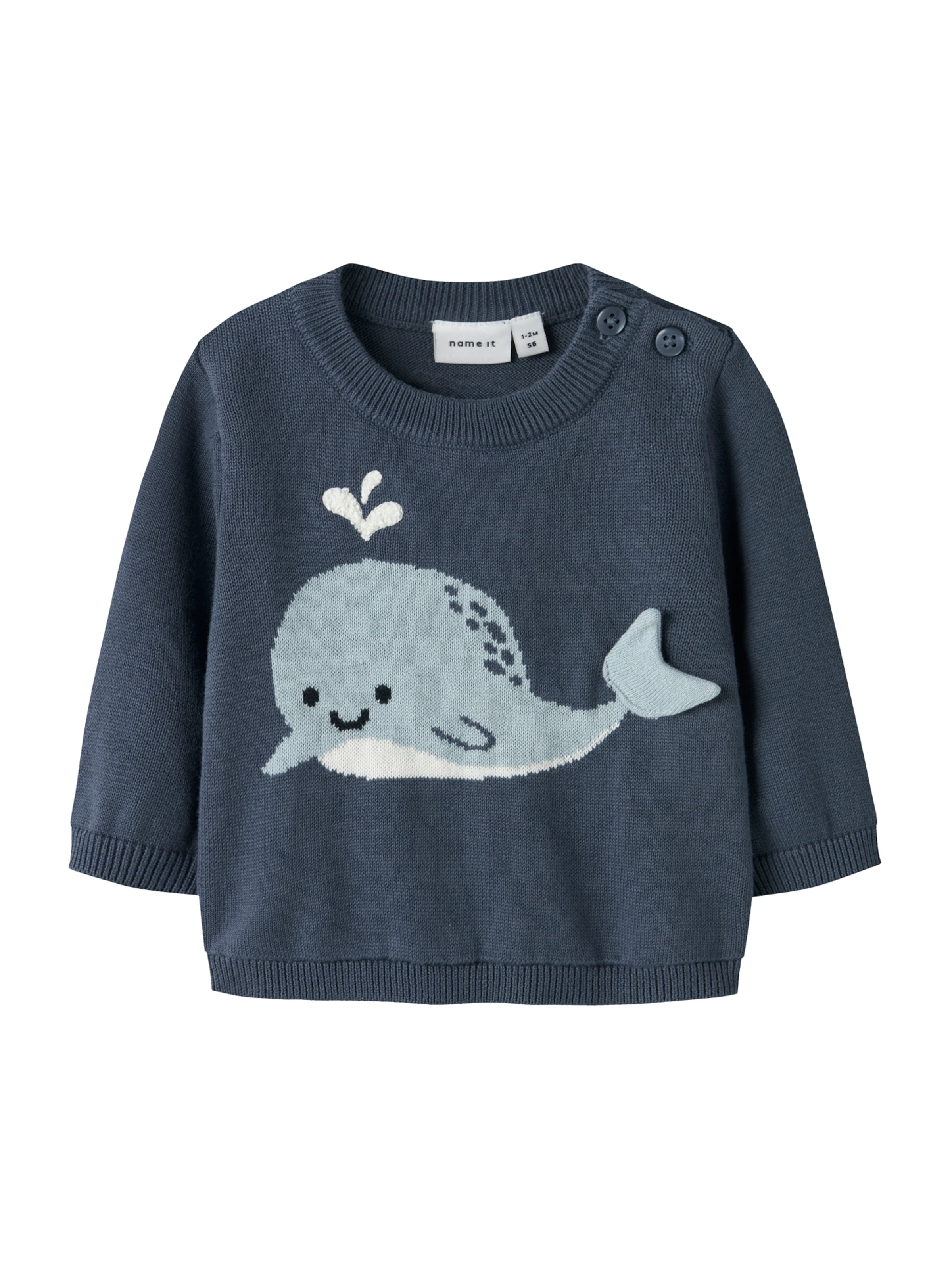 NAME IT Pullover 'NBMFOSEA' i blå: forside