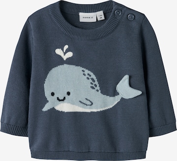 NAME IT Pullover 'NBMFOSEA' i blå: forside