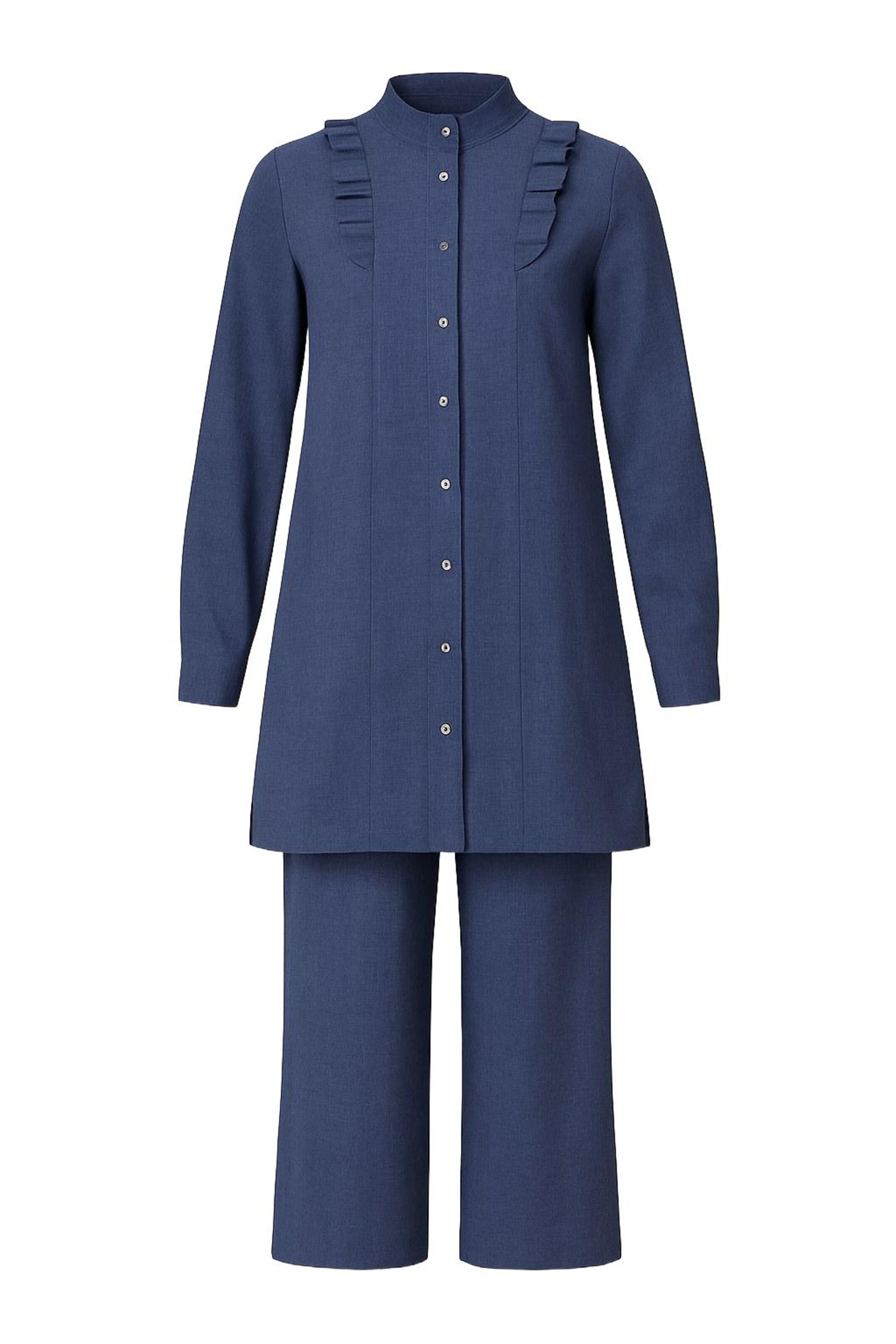 MODAMIHRAM Tuniek in Blauw: voorkant