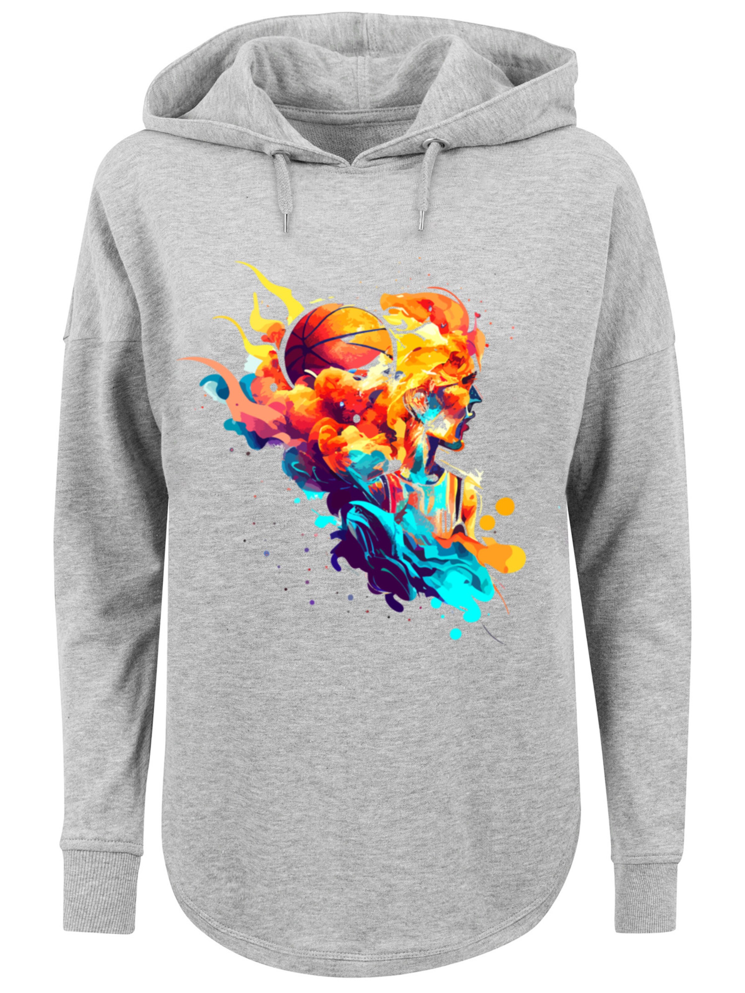 Sweat-shirt 'Basketball Collection' F4NT4STIC en gris : devant