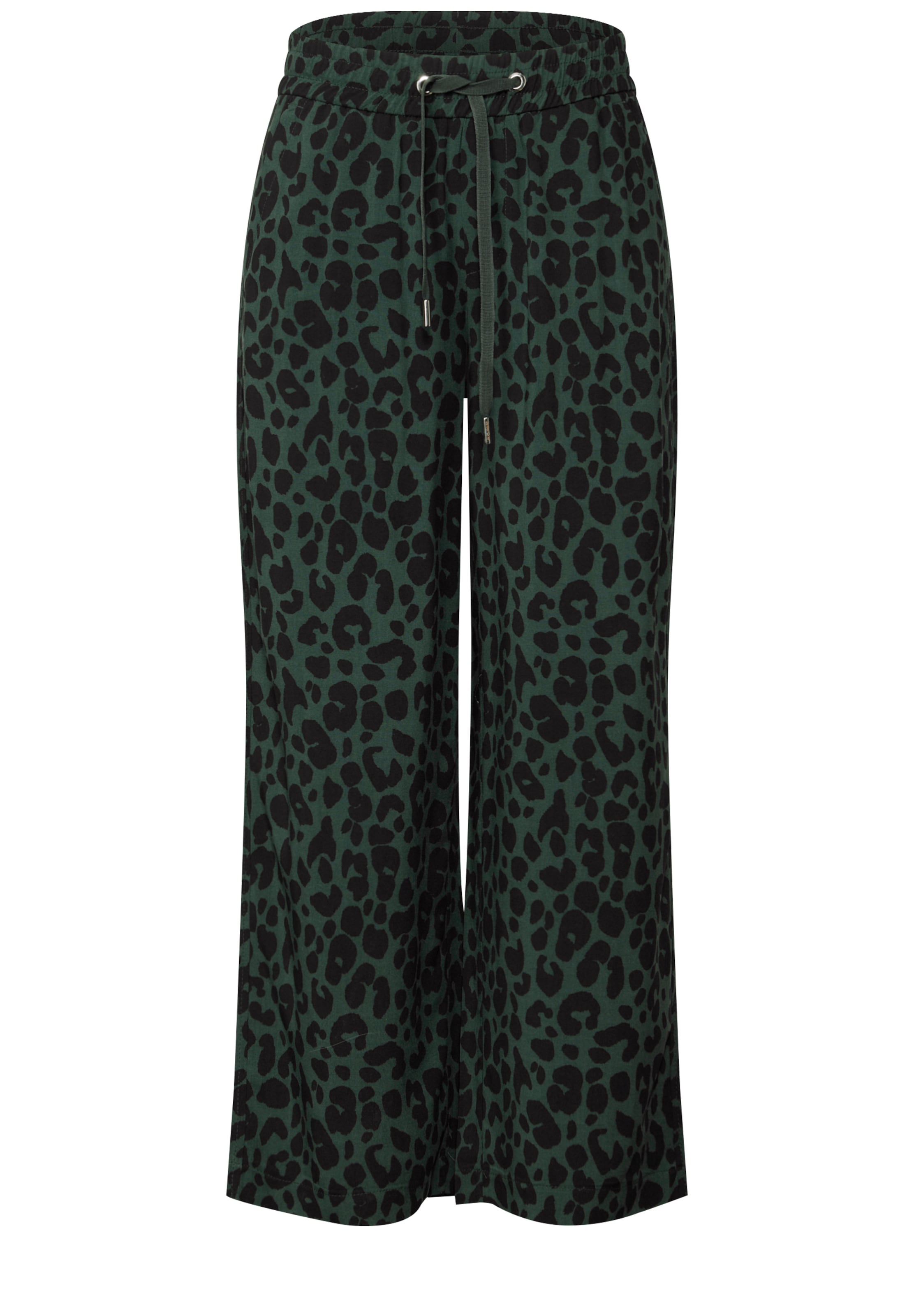 STREET ONE Loose fit Pants in Green: front