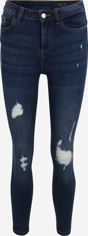 Noisy May Petite Skinny Jeans 'Callie' in Blauw: voorkant