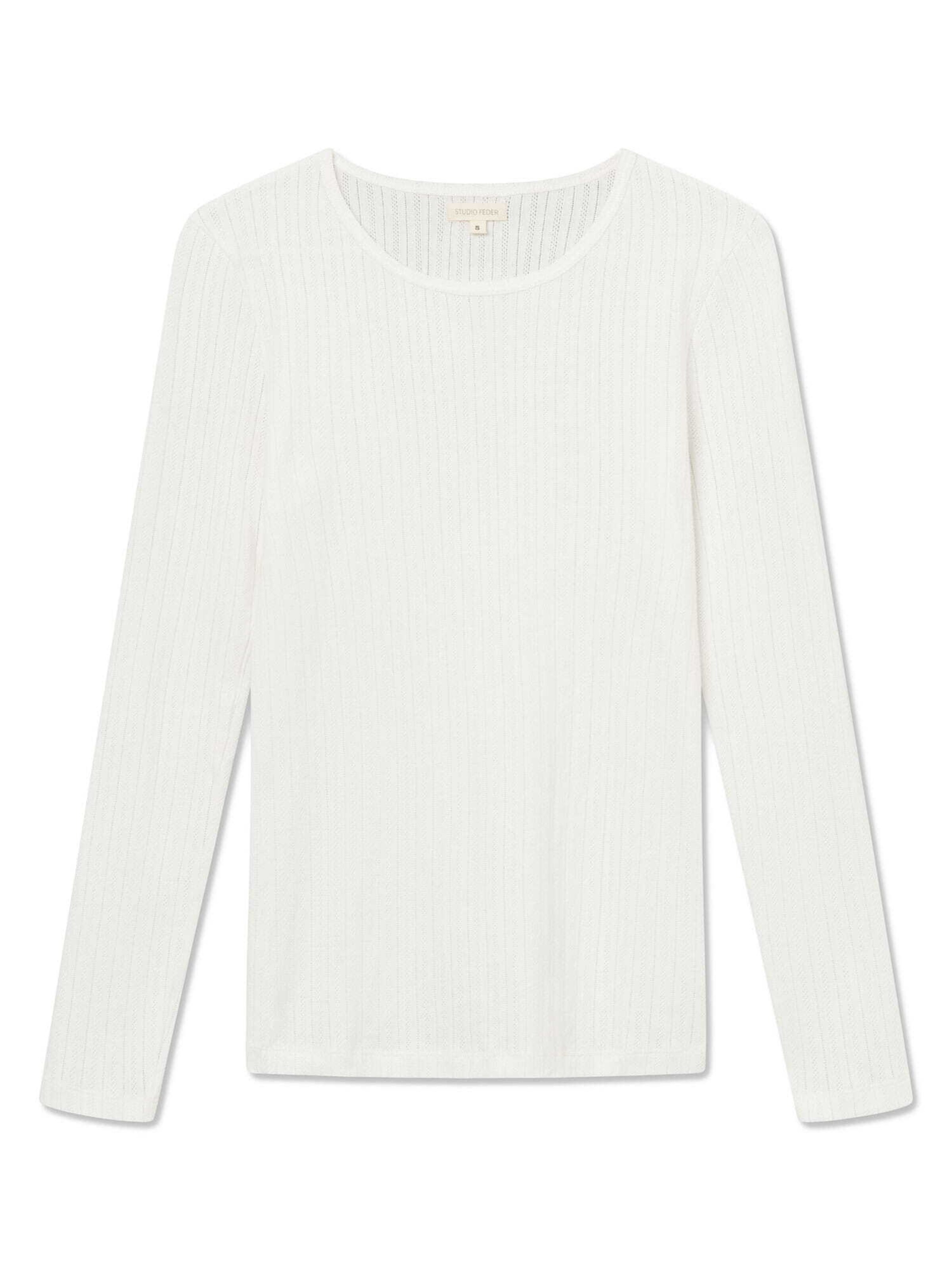 T-shirt STUDIO FEDER en blanc : devant