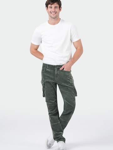 M.O.D MIRACLE OF DENIM Regular Cargobroek in Groen: voorkant