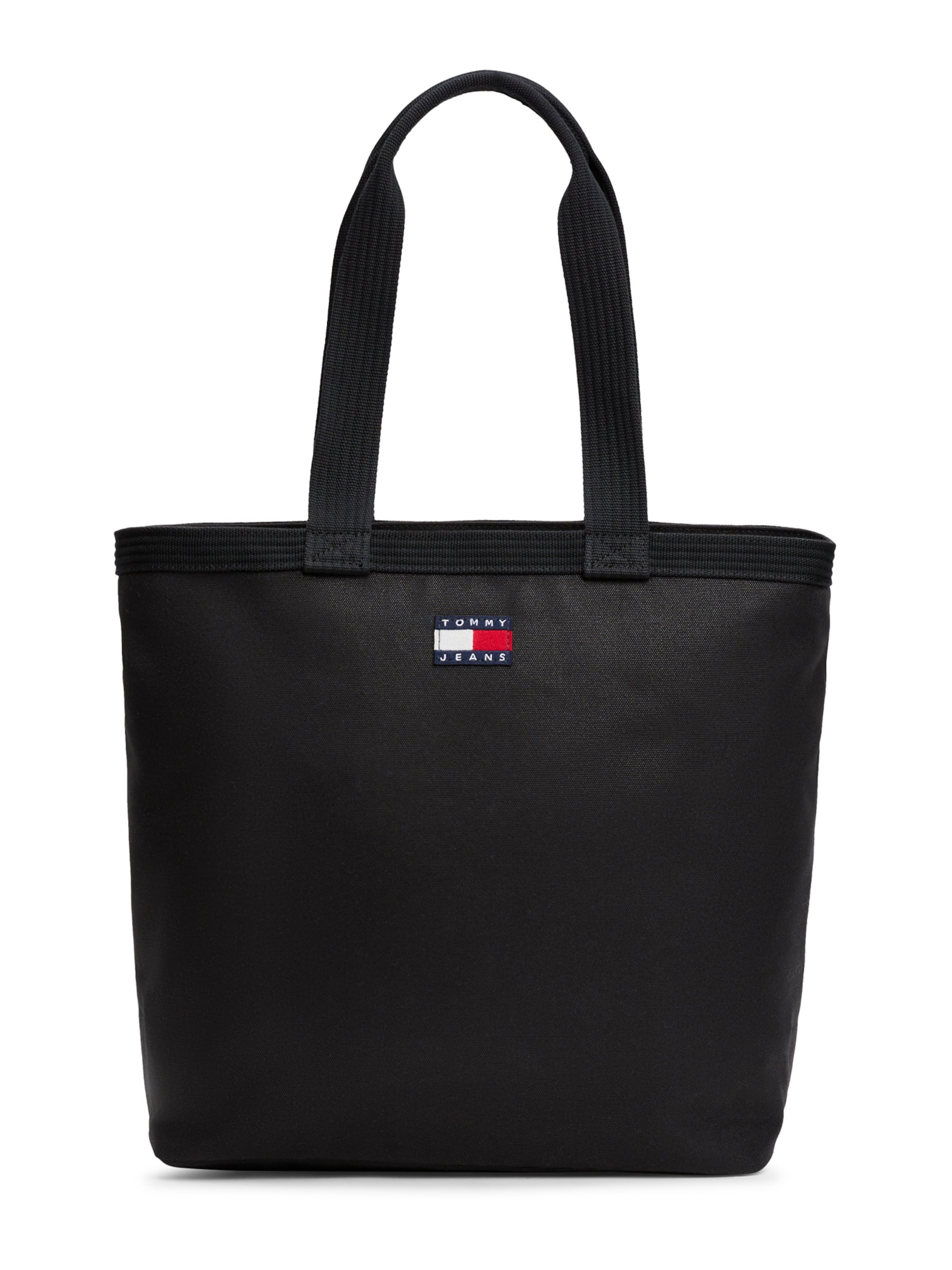 Tommy Jeans Μεγάλη τσάντα 'COLLEGIATE SUMMER' σε μαύρο: μπροστά