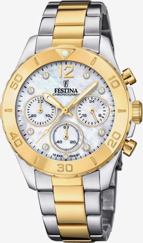 Montre à affichage analogique FESTINA en blanc : devant