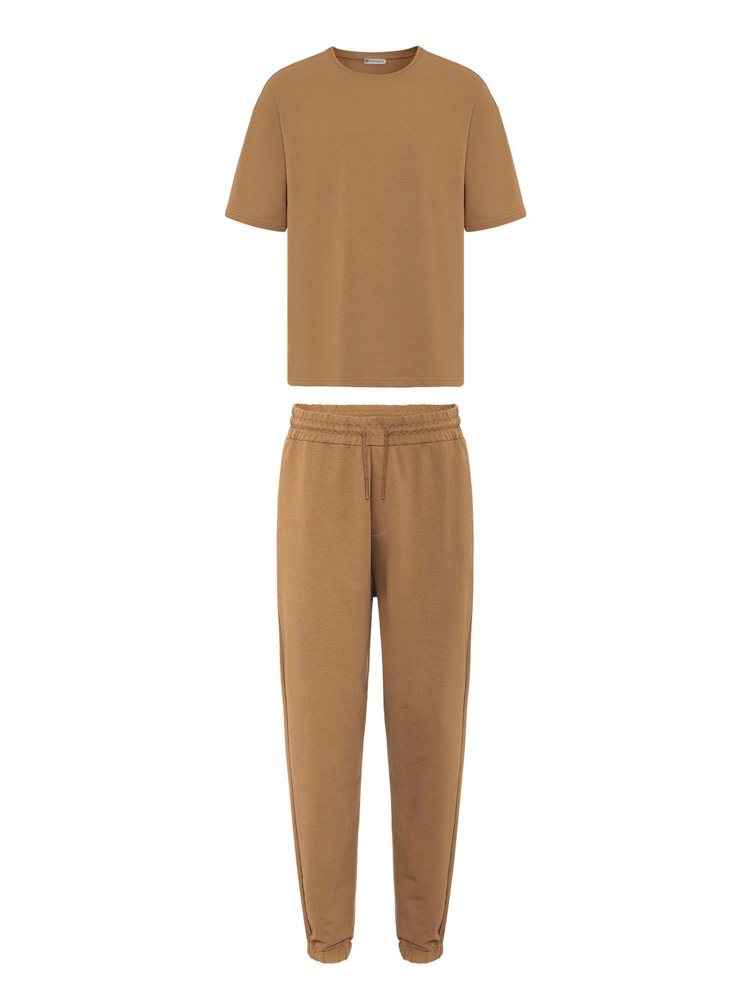 Dandalo - Ropa para correr en marrón: frente