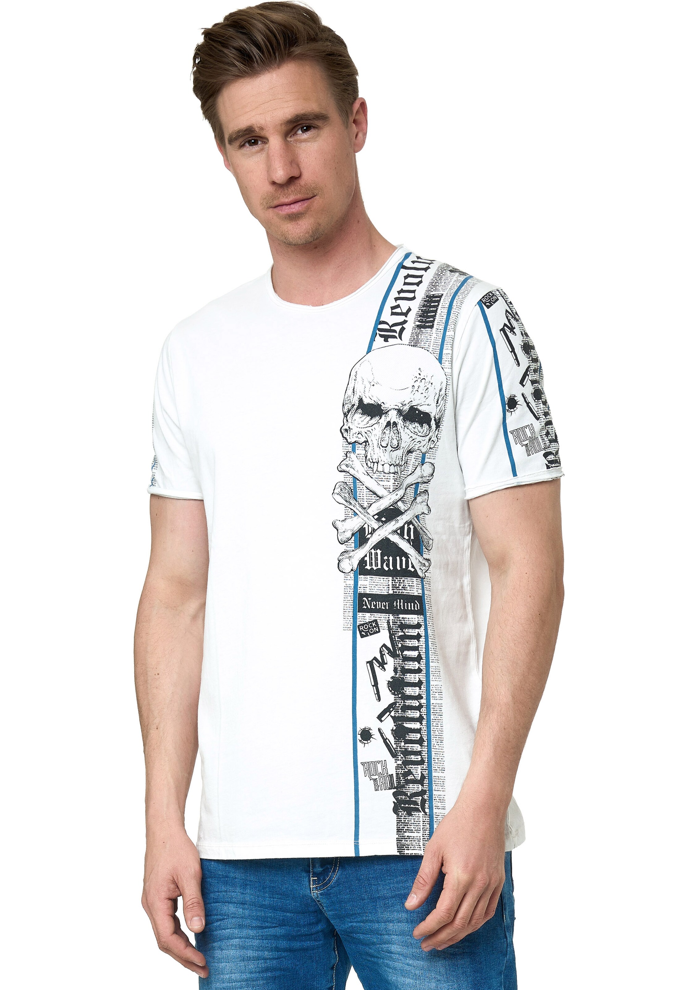 Rusty Neal Shirt in White: front