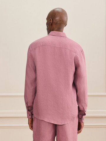 Coupe regular Chemise 'Signature' Next en rose