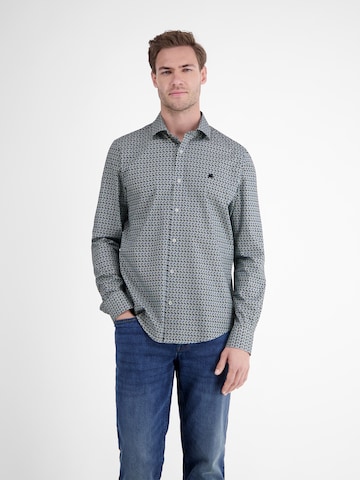 LERROS Regular fit Button Up Shirt in Blue: front