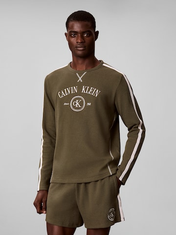 Calvin Klein Pyjama in Grün: Vorderseite