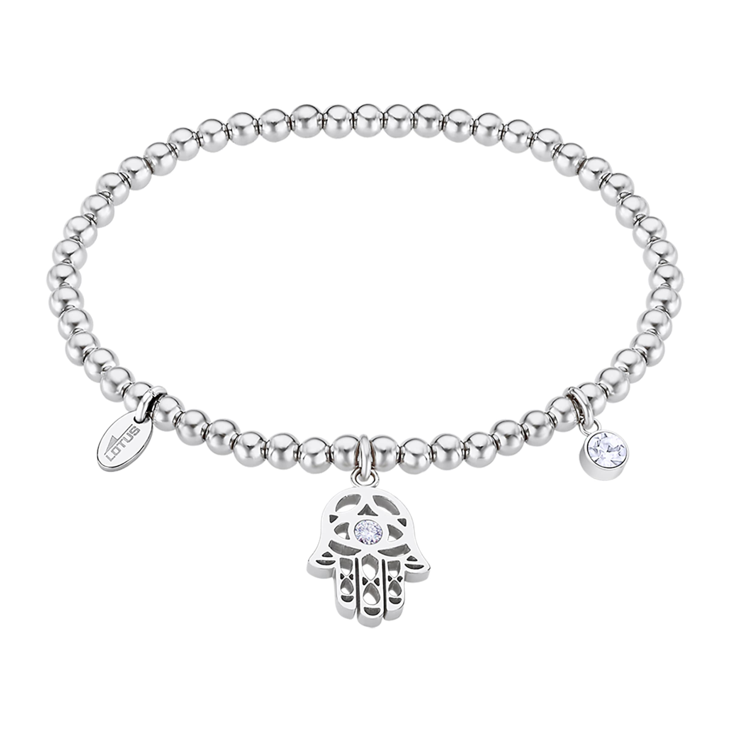 Lotus Armband in Silber: Vorderseite