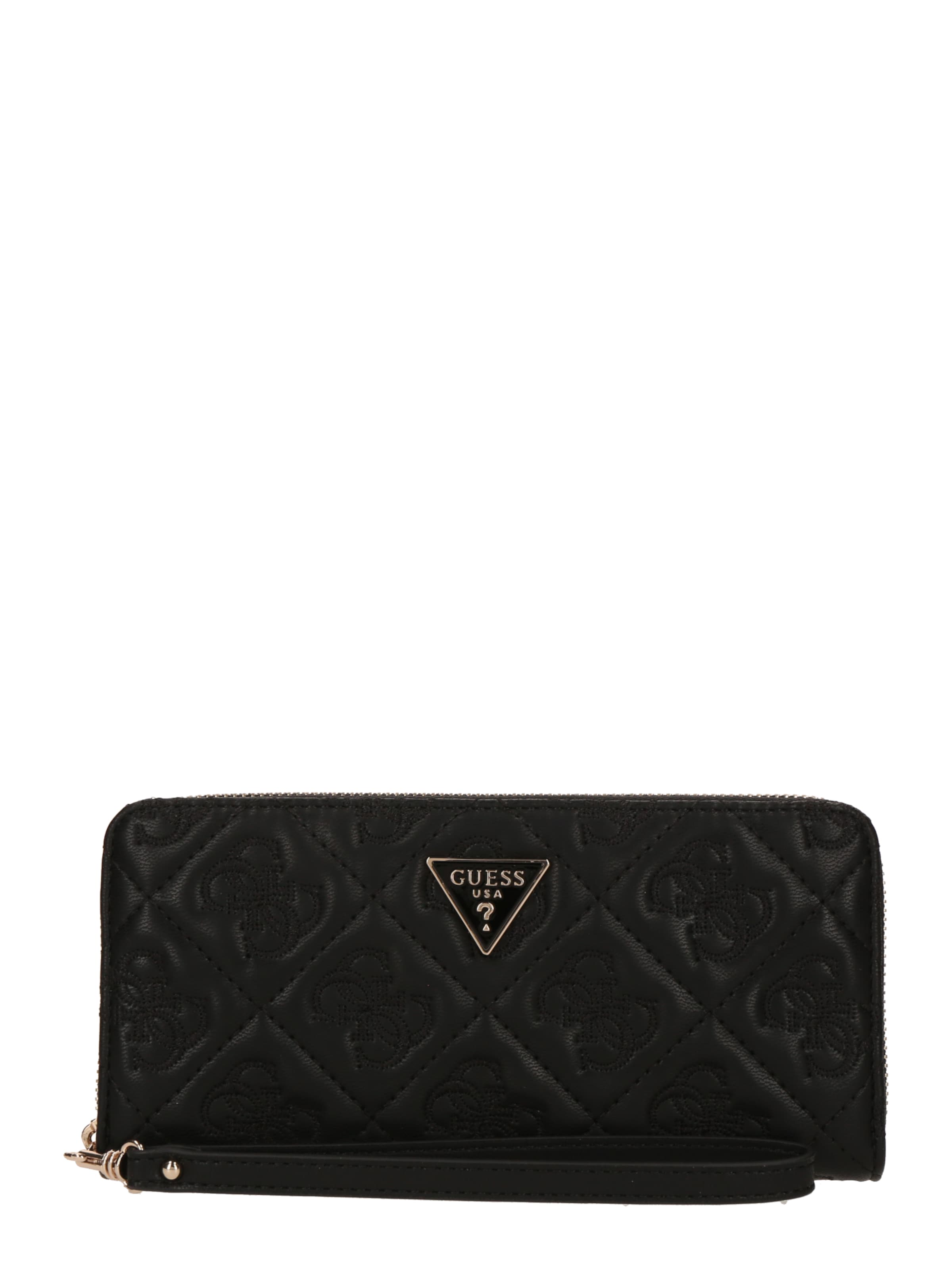 GUESS Πορτοφόλι 'ADELASIA SLG LARGE ZIP AROUND' σε μαύρο: μπροστά