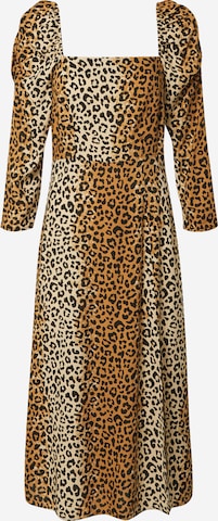 Miss Selfridge Dress in Brown: front