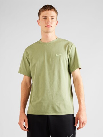 T-Shirt fonctionnel 'HYVERSE' NIKE en vert : devant